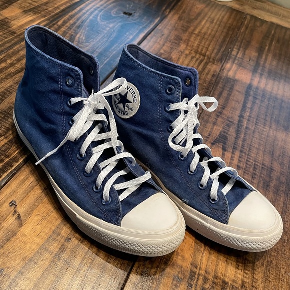 Converse Chuck Taylor Navy High Top Sneakers - Picture 6 of 9
